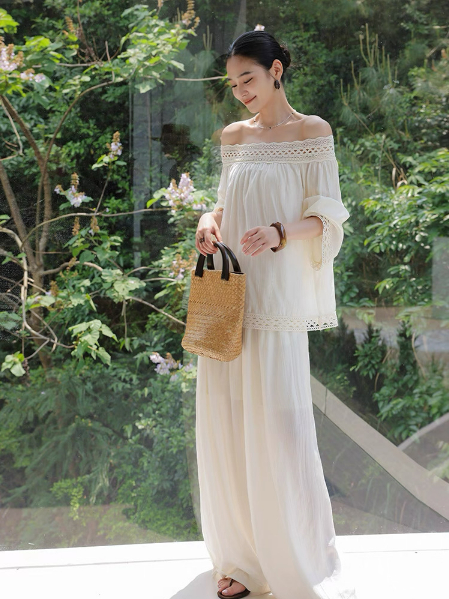 Marlynne Off Shoulder Top & Pants Set