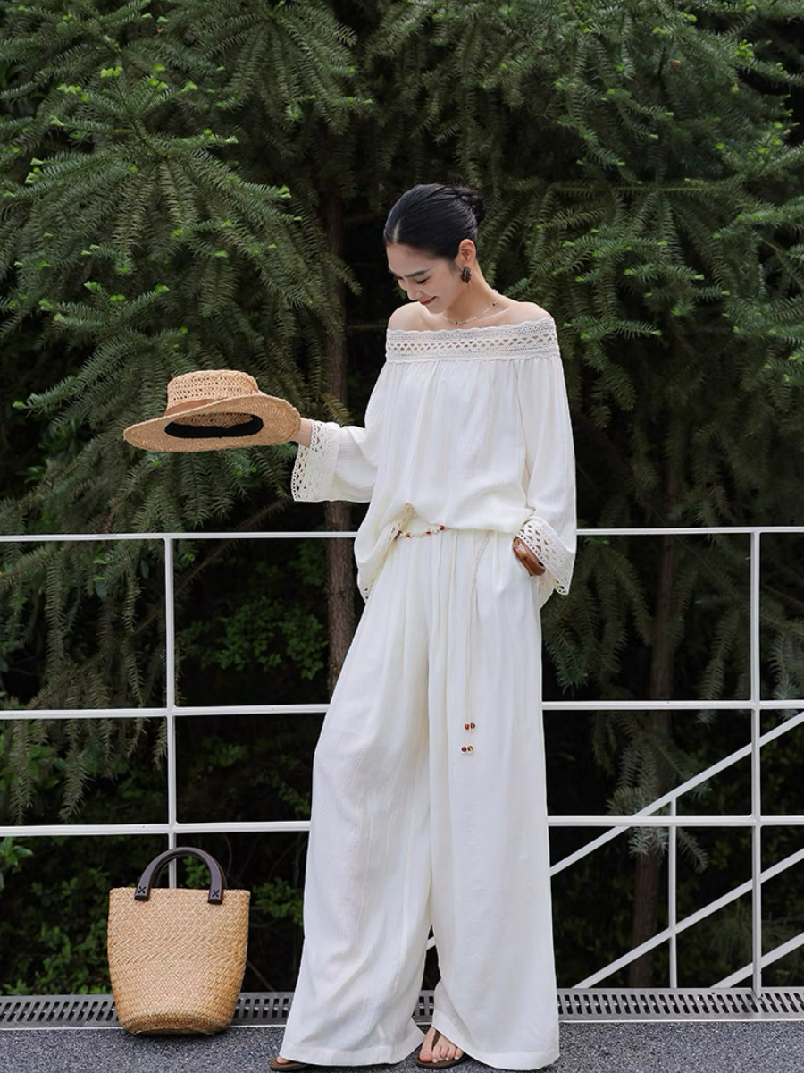 Marlynne Off Shoulder Top & Pants Set