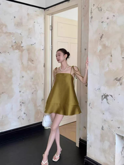 Yara Ribbon Tied Flare Cami Top