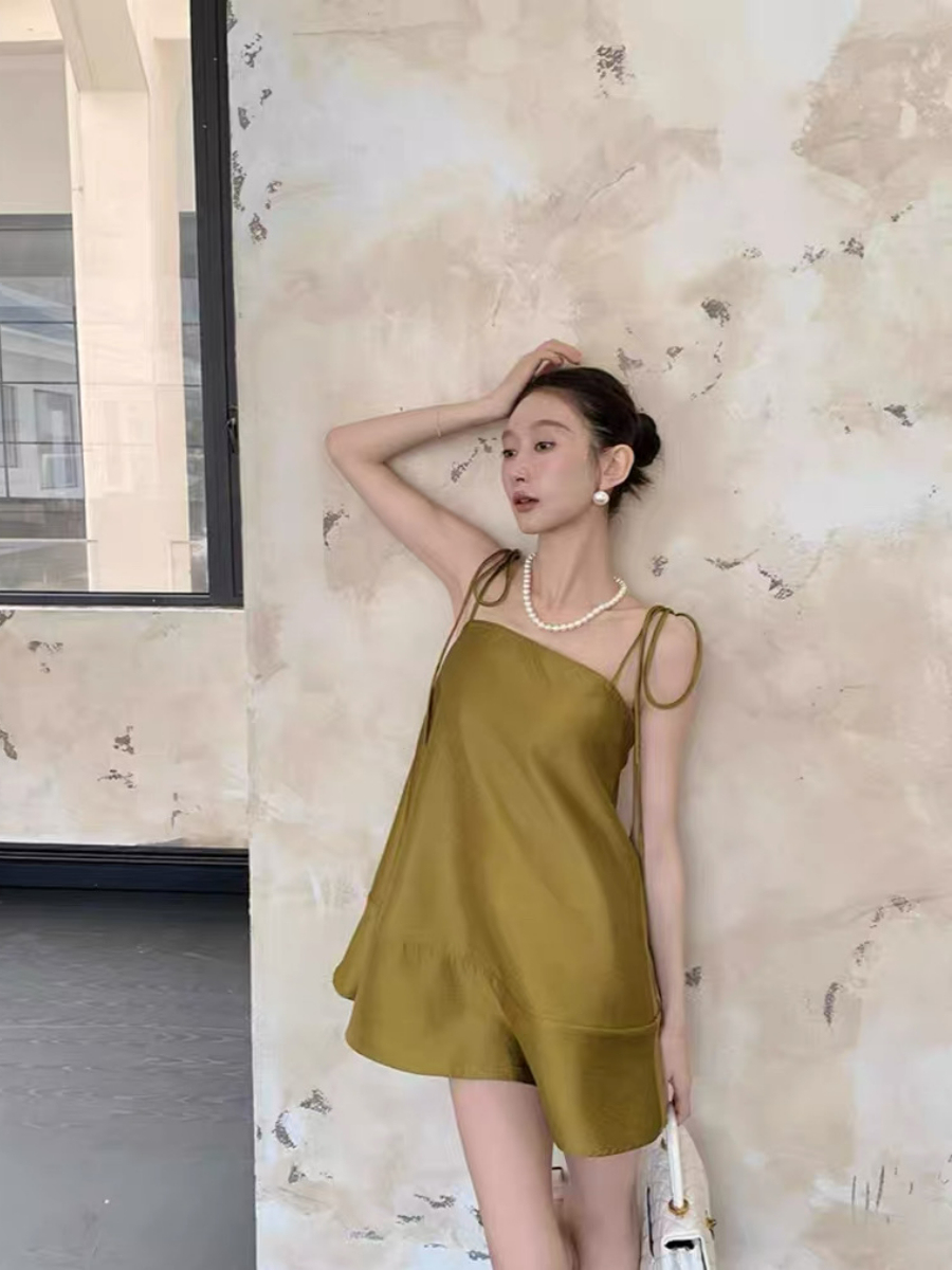 Yara Ribbon Tied Flare Cami Top