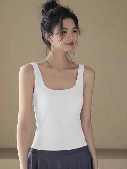 Dion Square Neck Padded Top-The Black Bow-
