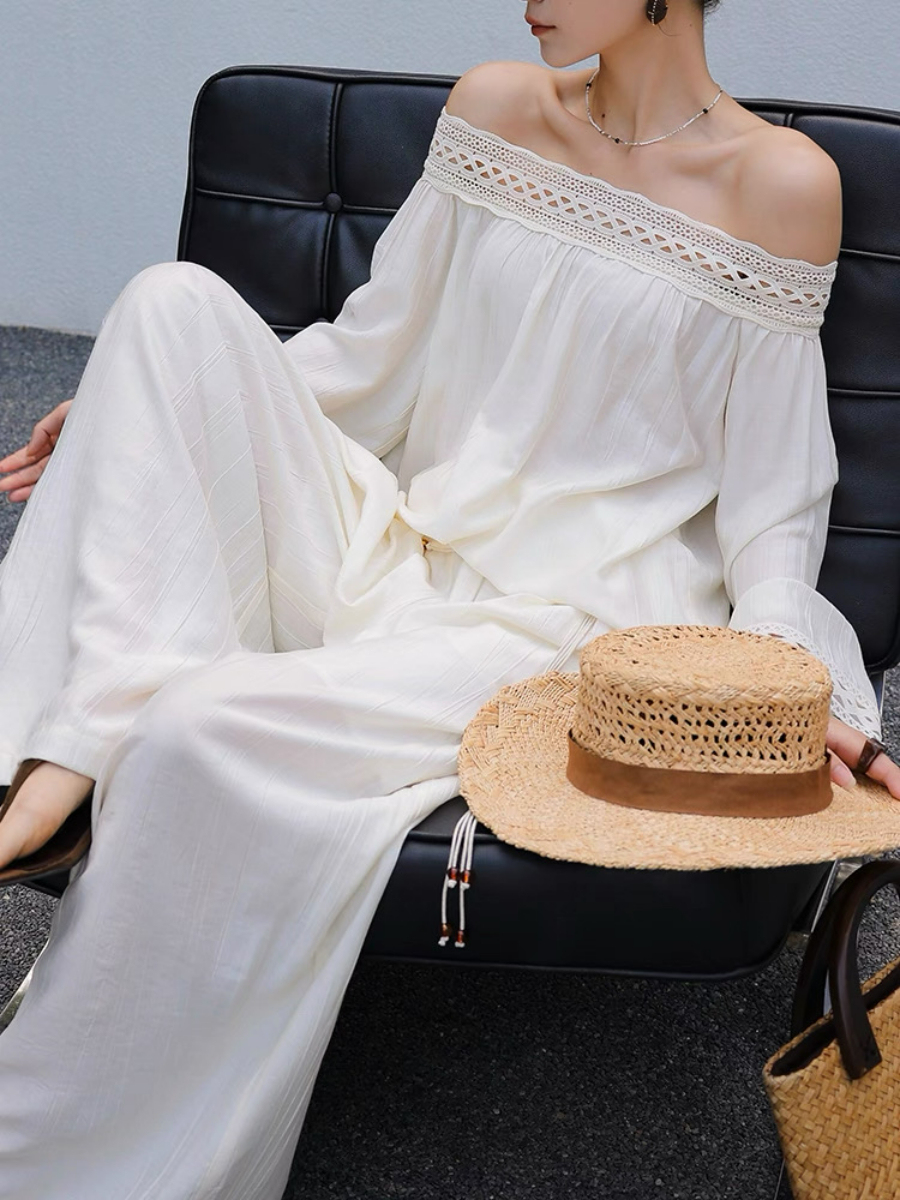 Marlynne Off Shoulder Top & Pants Set