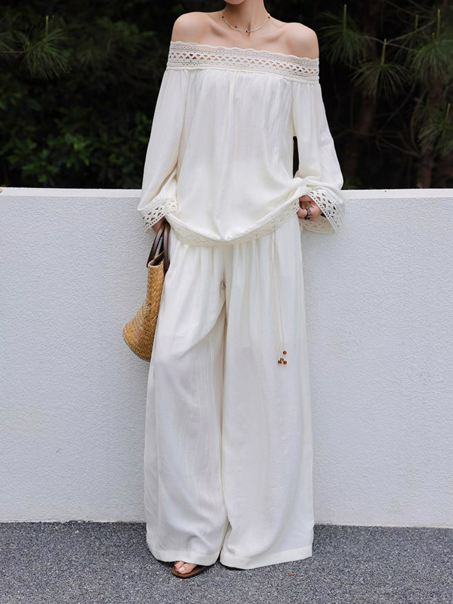 Marlynne Off Shoulder Top & Pants Set