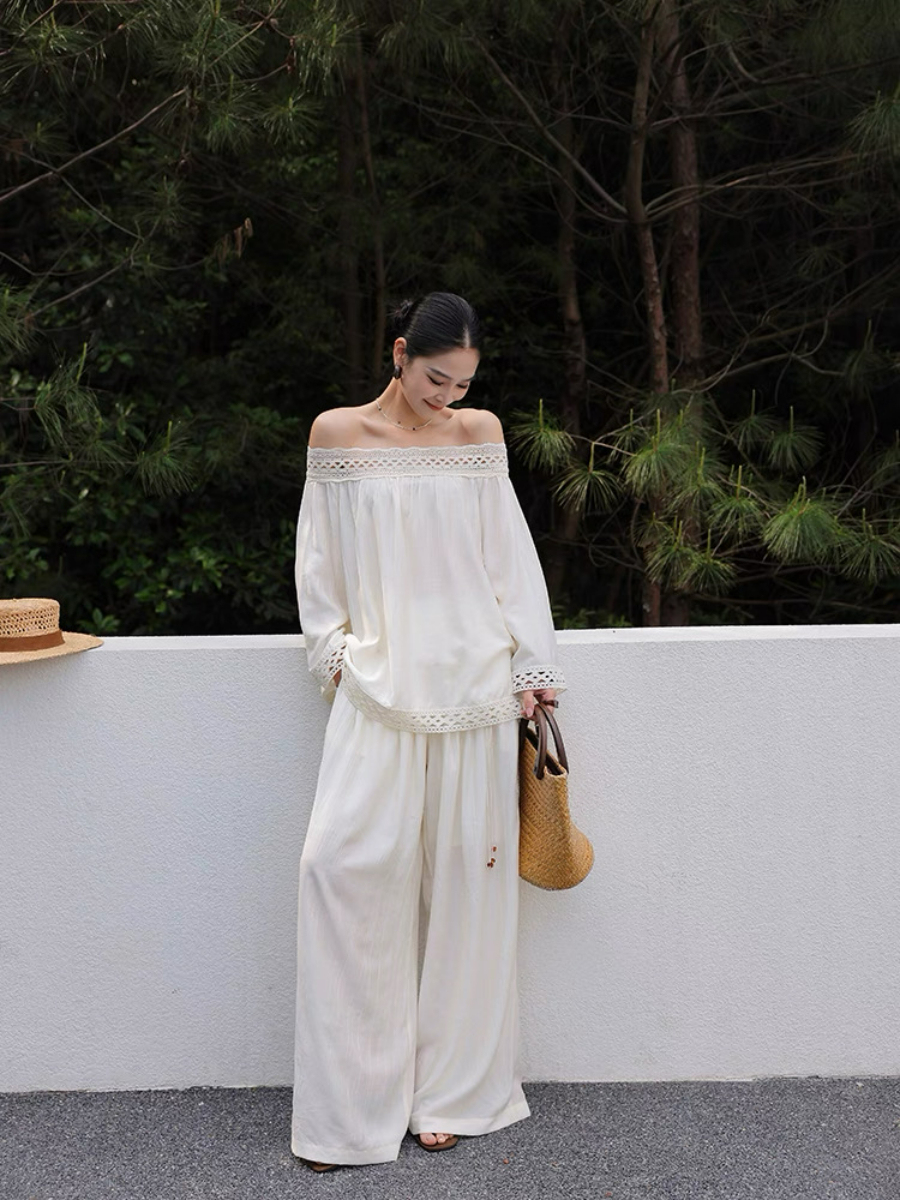 Marlynne Off Shoulder Top & Pants Set