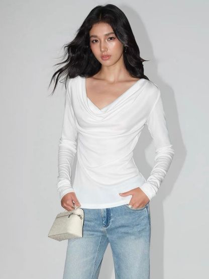 Vairy Swing Collar Lyocell Top