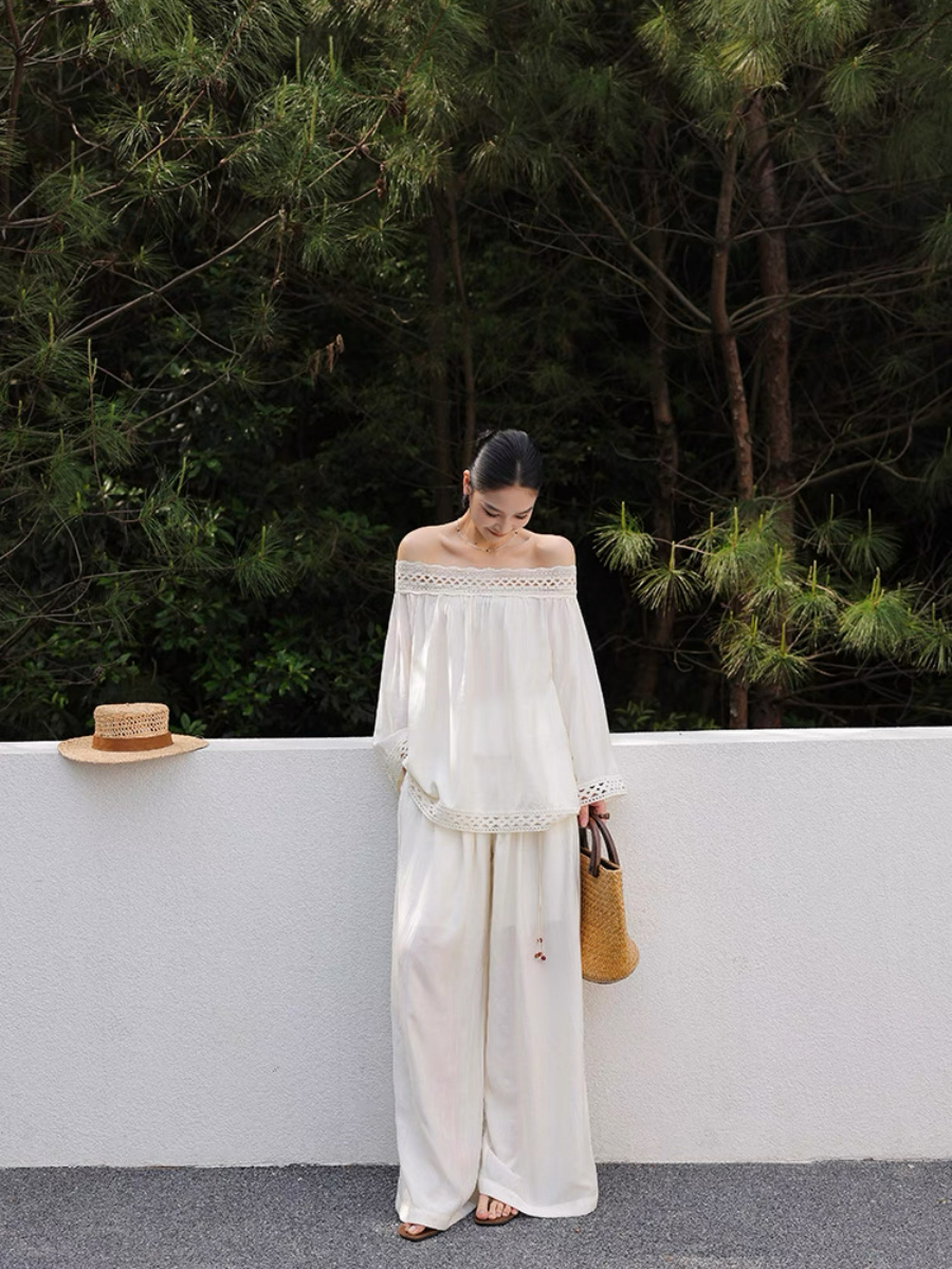 Marlynne Off Shoulder Top & Pants Set