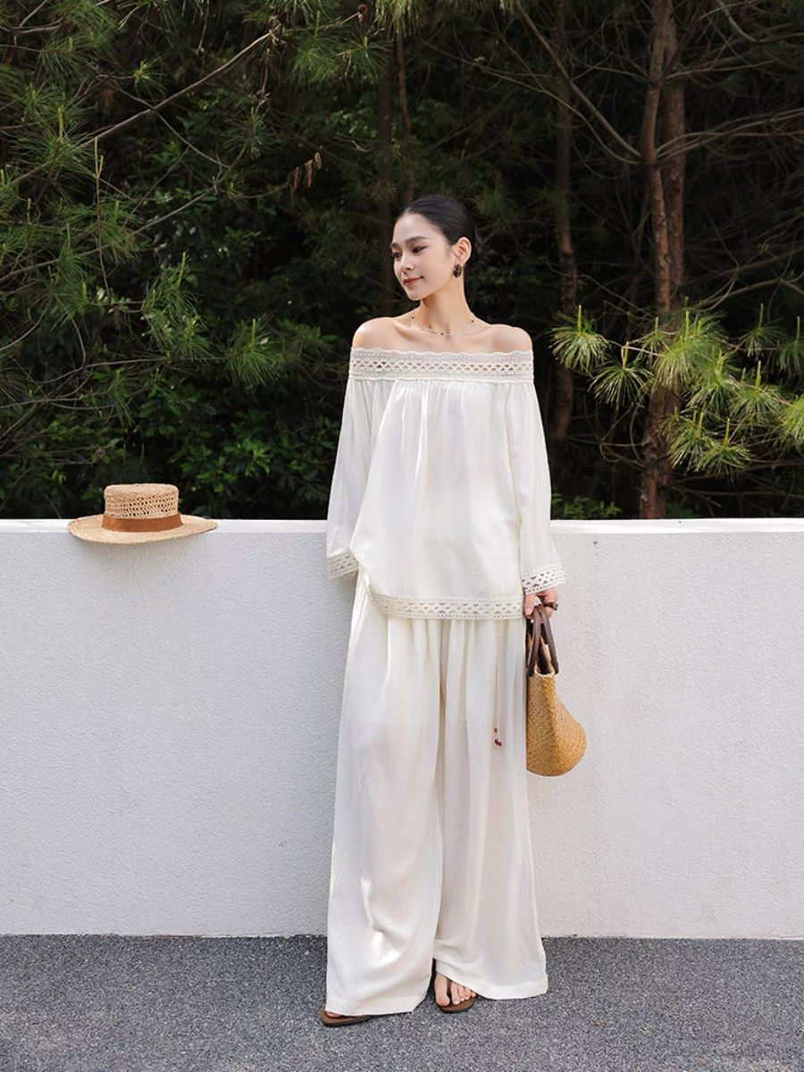 Marlynne Off Shoulder Top & Pants Set