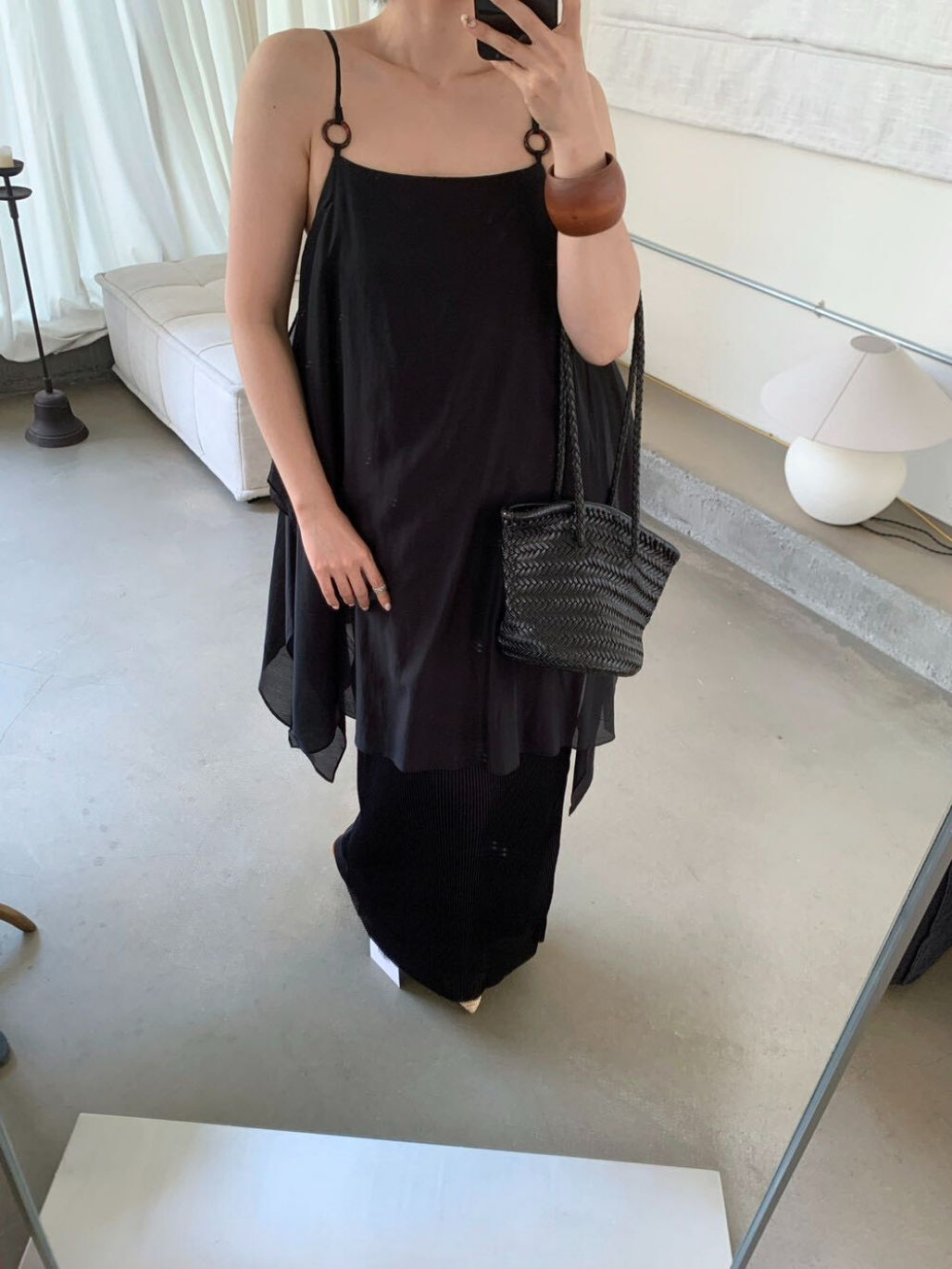 Piper Fake Two-Piece Layered Flowy Dress