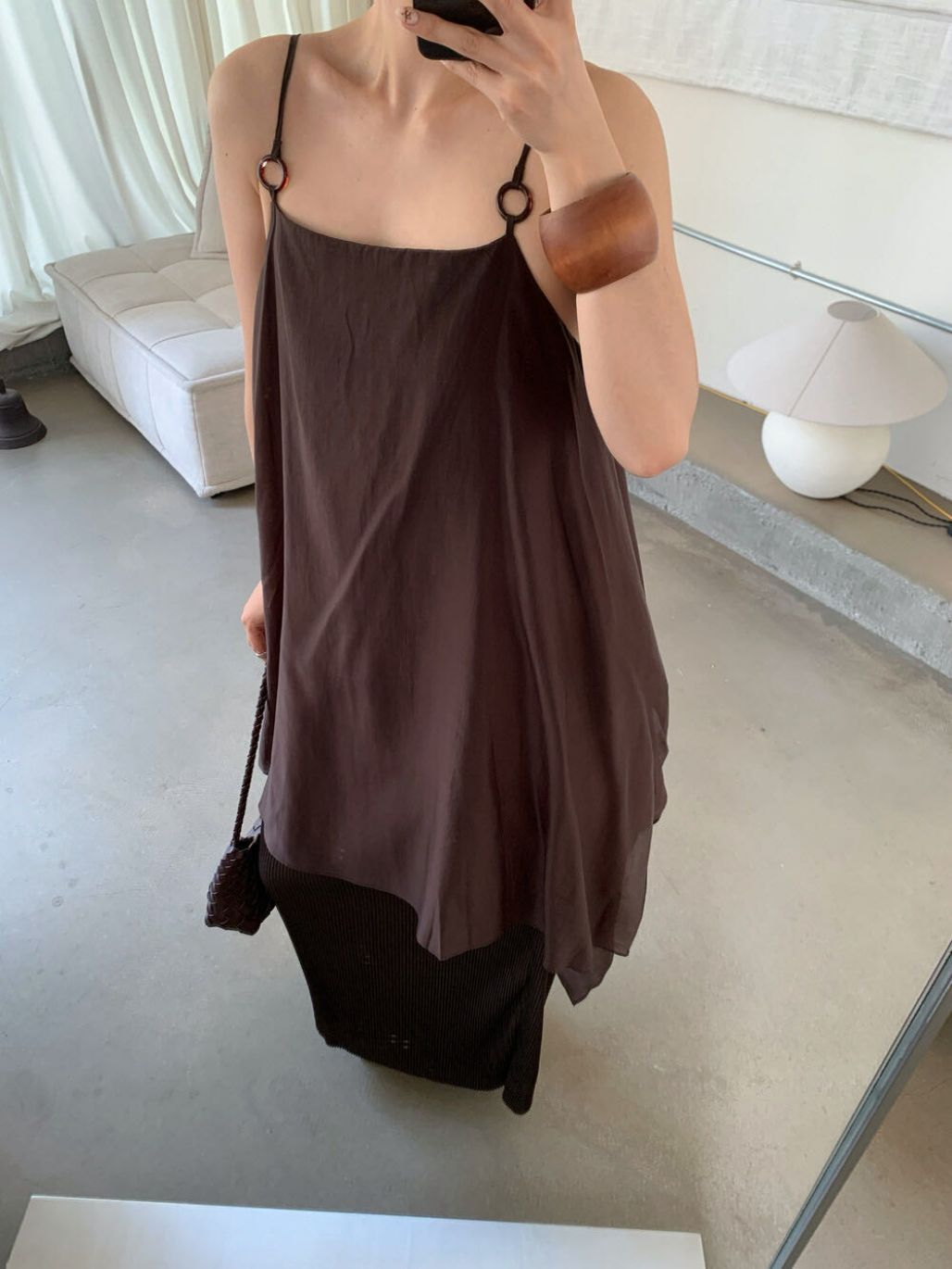 Piper Fake Two-Piece Layered Flowy Dress