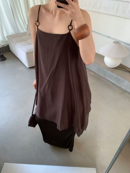 Piper Fake Two-Piece Layered Flowy Dress