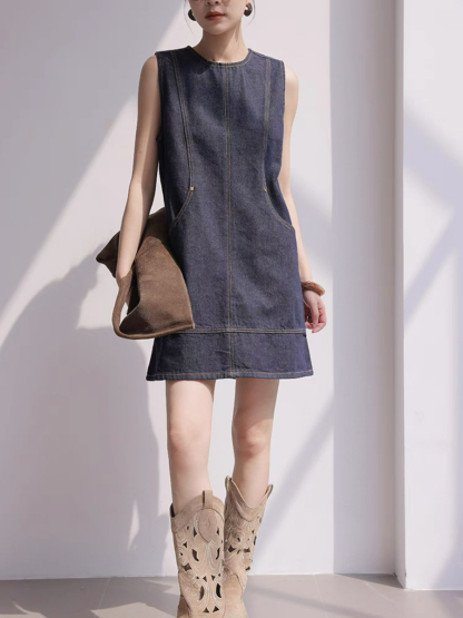 May Denim Shift Dress