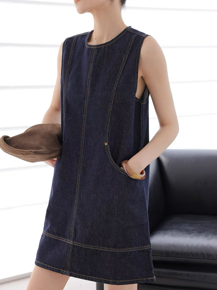 May Denim Shift Dress