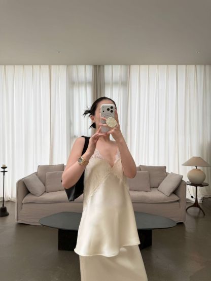 Priscilla Lacey Cami Top & Skirt (Items sold seperately)