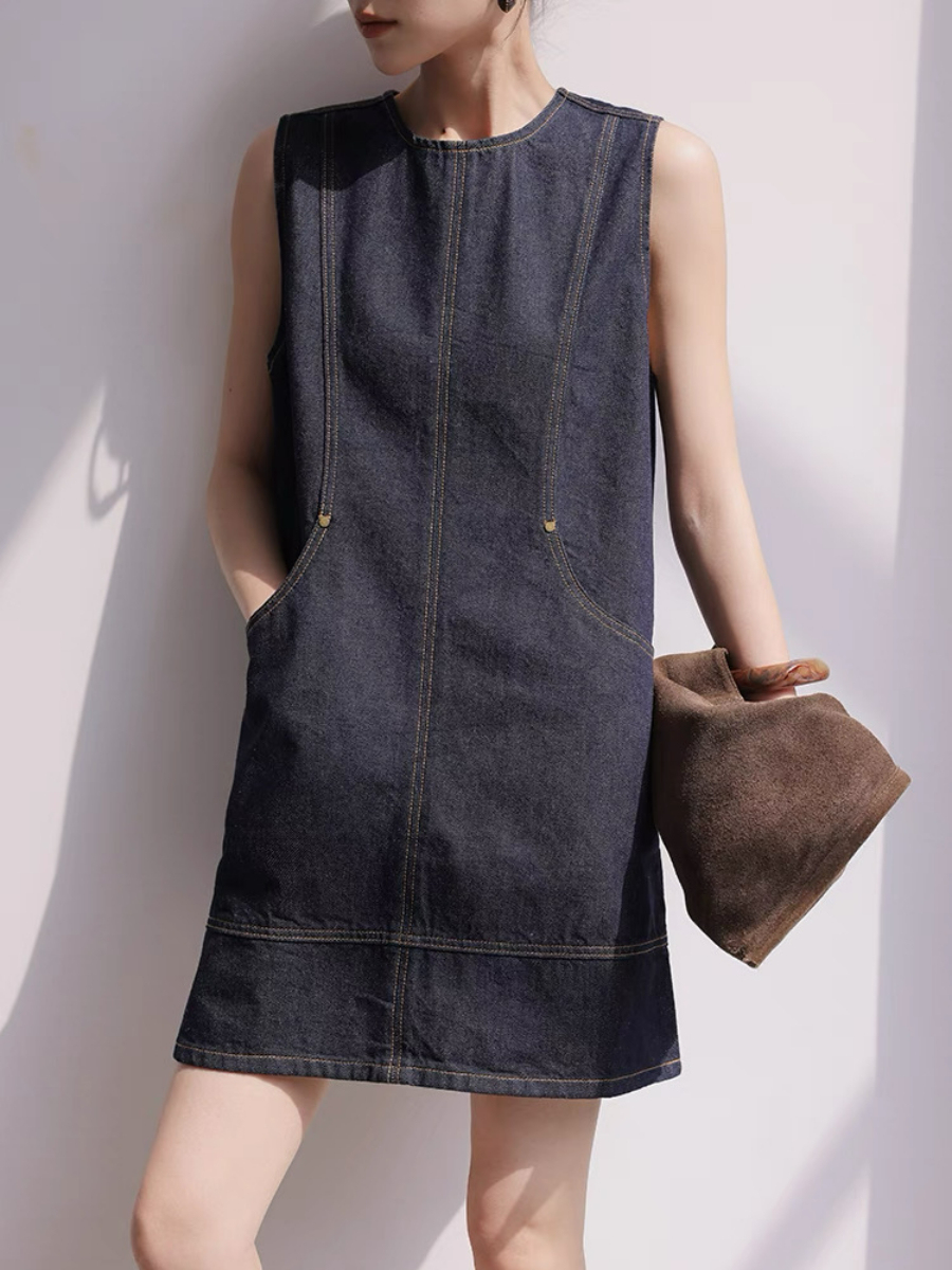 May Denim Shift Dress