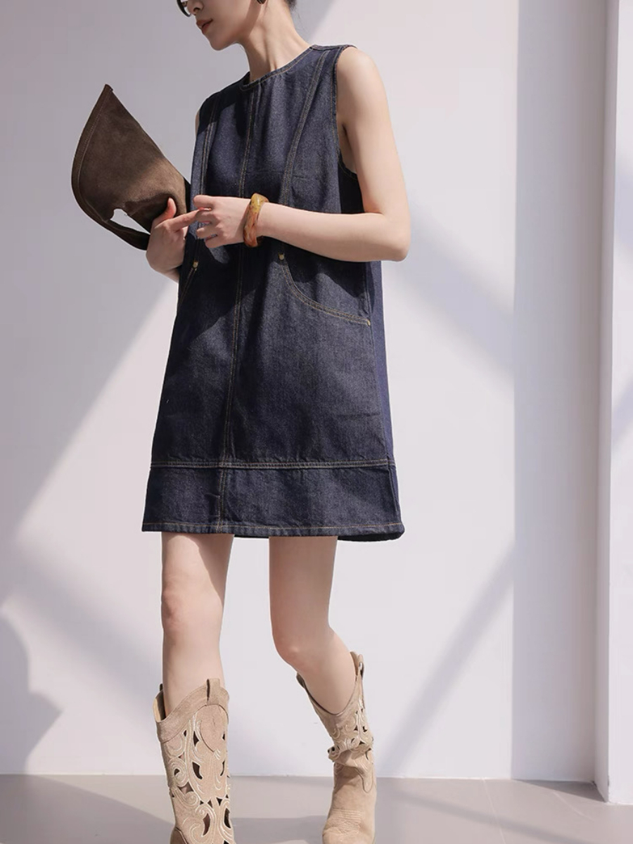 May Denim Shift Dress