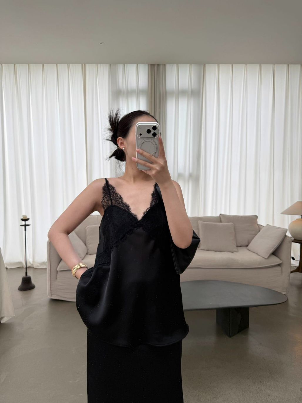 Priscilla Lacey Cami Top & Skirt (Items sold seperately)