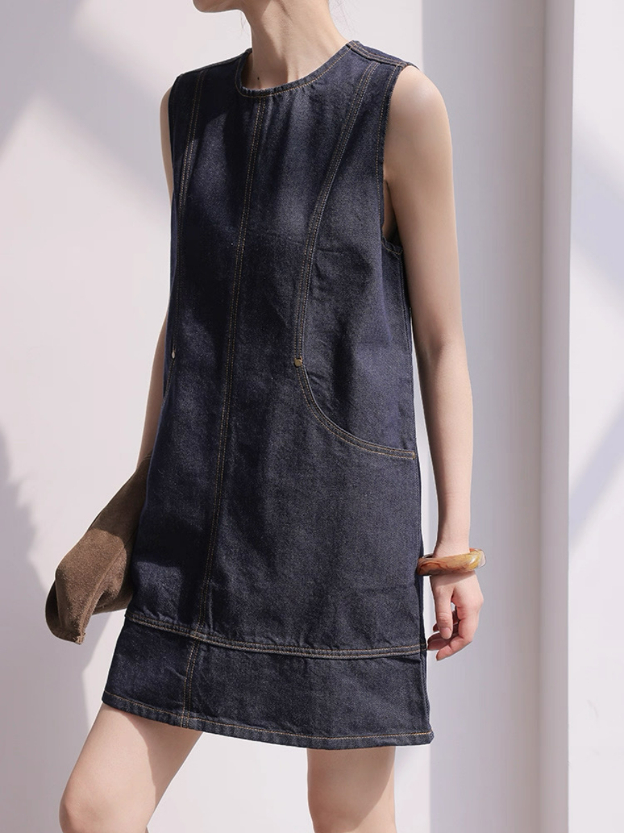 May Denim Shift Dress