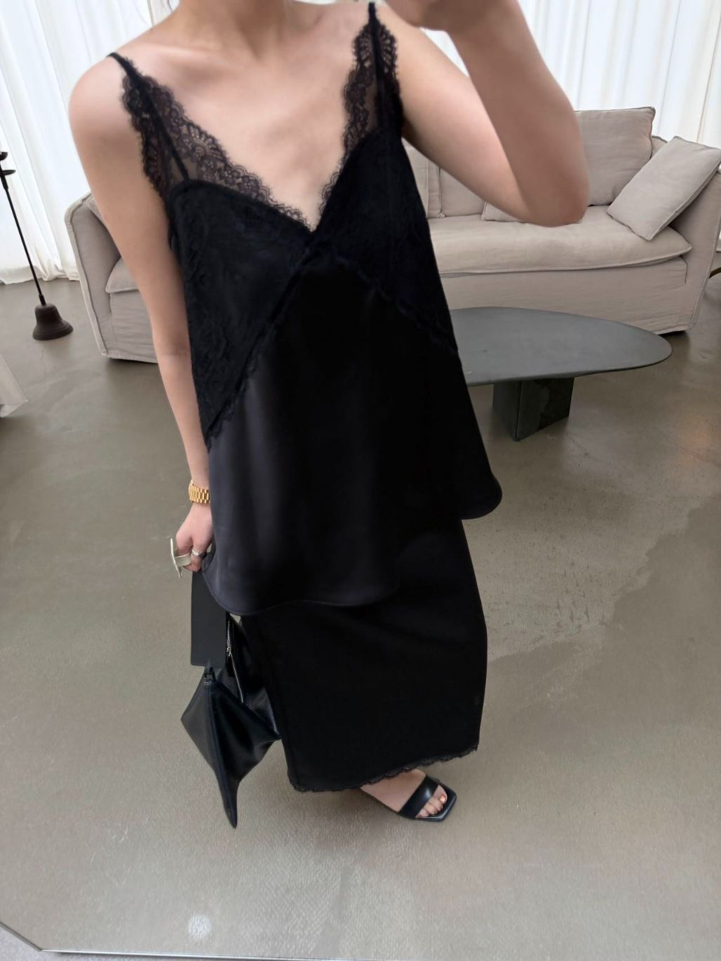 Priscilla Lacey Cami Top & Skirt (Items sold seperately)