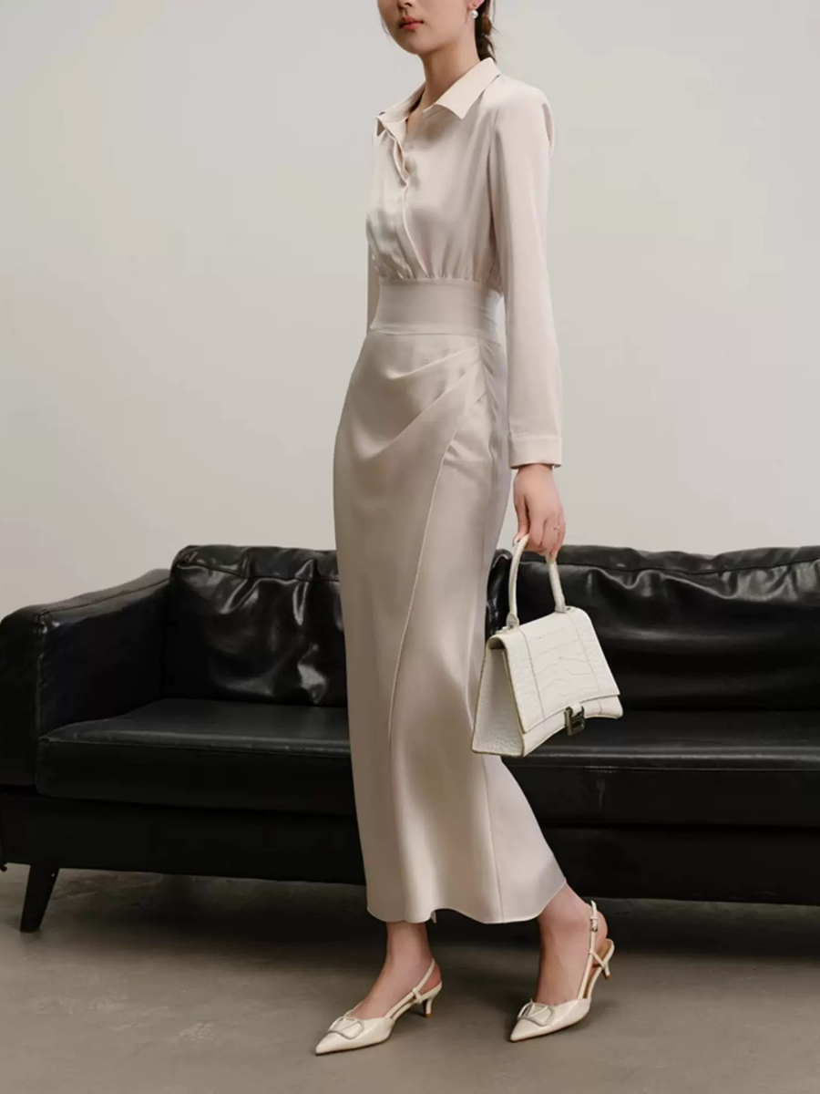 Yolette Shirt & High Waist Skirt