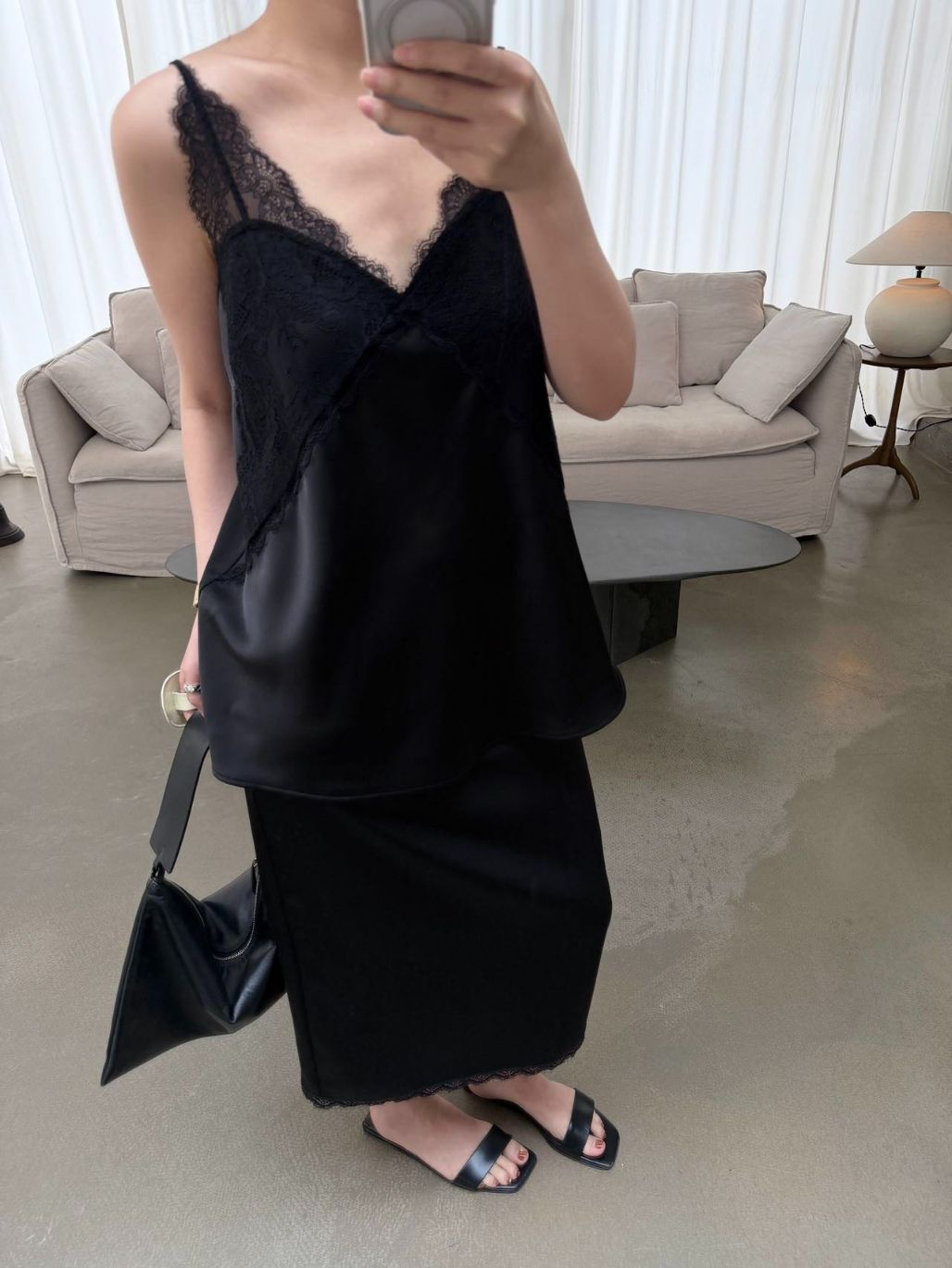Priscilla Lacey Cami Top & Skirt (Items sold seperately)