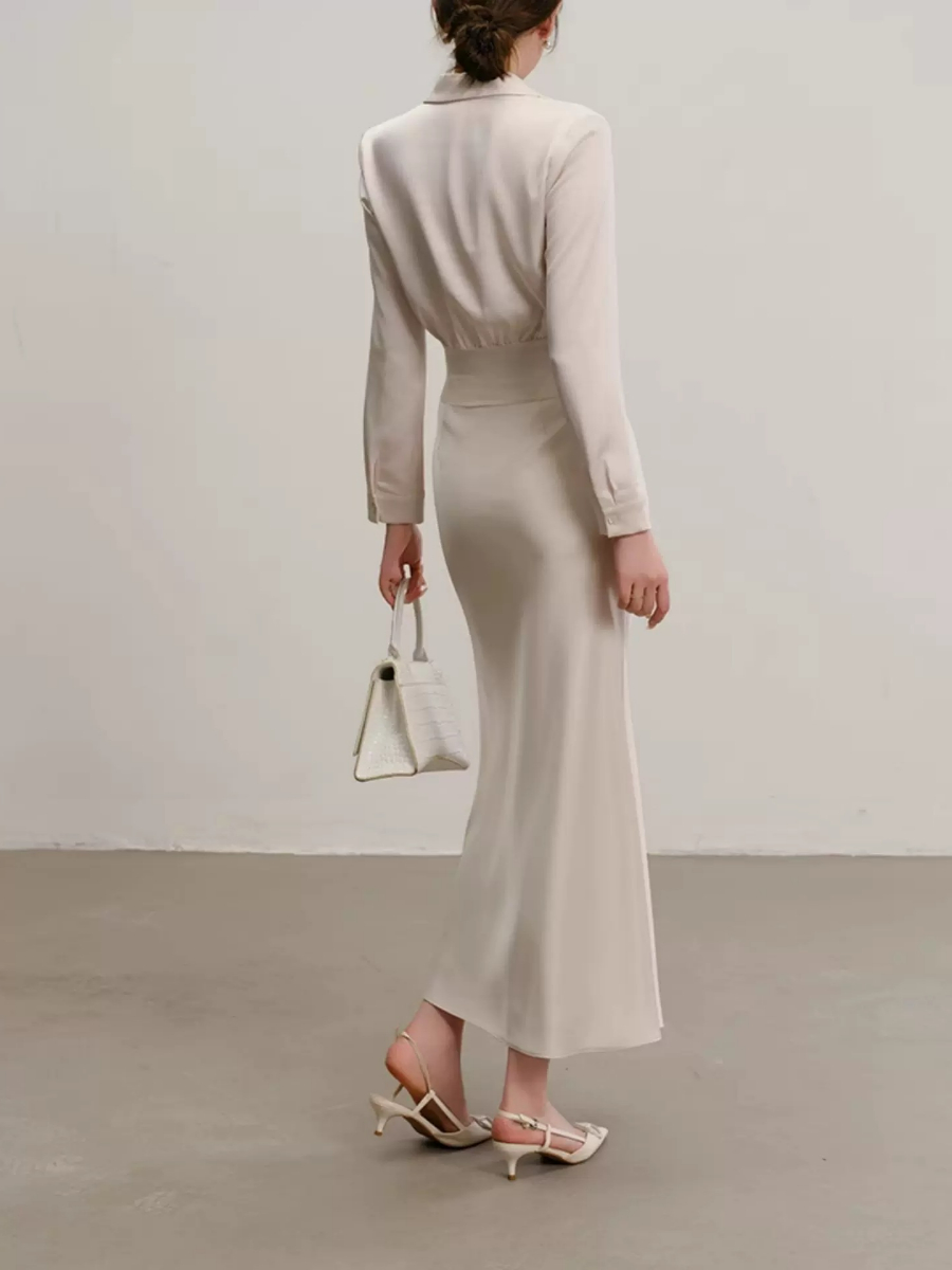 Yolette Shirt & High Waist Skirt