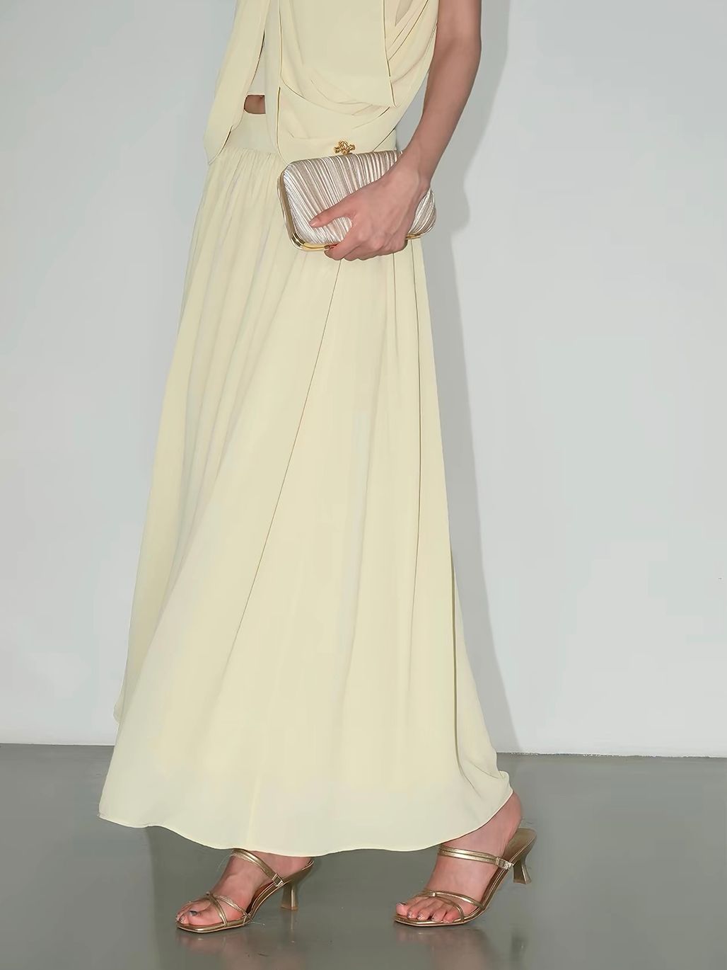 Vanaja Ethereal Two-Way Cape Top & Maxi Skirt (Sold Seperately)