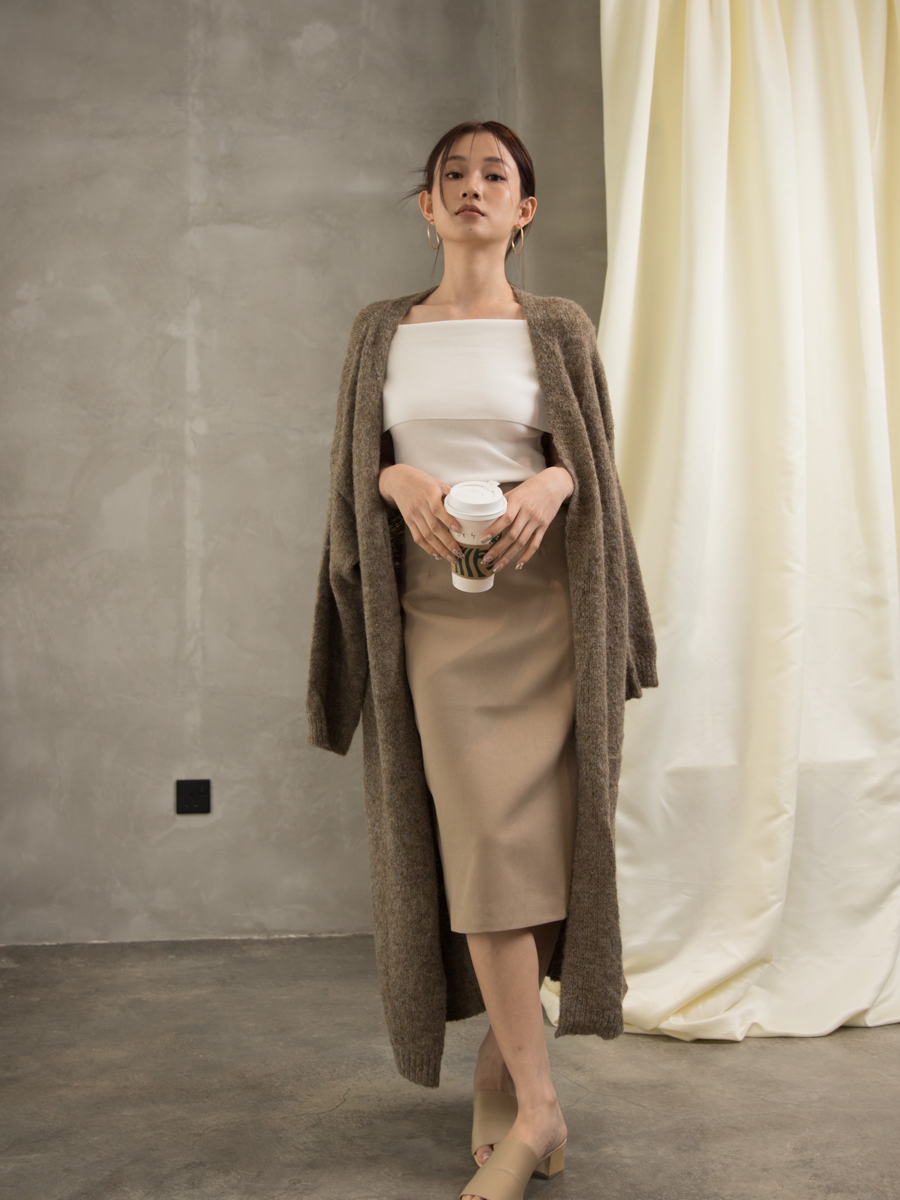 Gatane Off Shoulder Knit Top-The Black Bow-