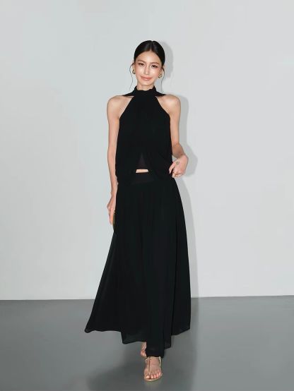 Vanaja Ethereal Two-Way Cape Top & Maxi Skirt (Sold Seperately)