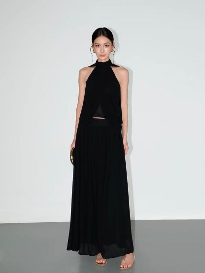 Vanaja Ethereal Two-Way Cape Top & Maxi Skirt (Sold Seperately)