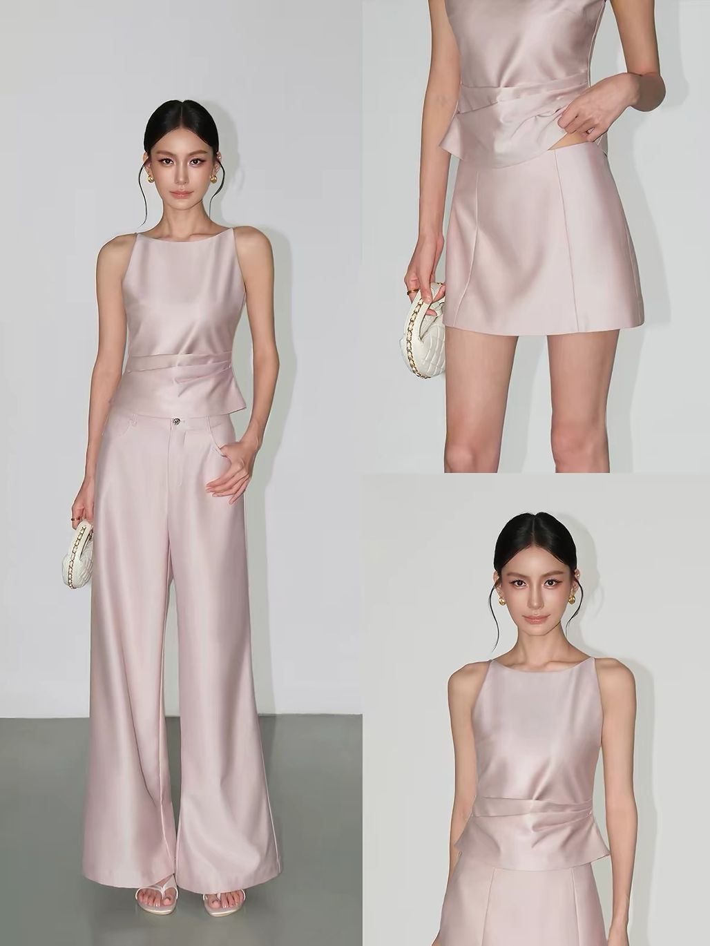 Vanelope Lustrous Bateau Top, Skirt & Pants (Sold Seperately)