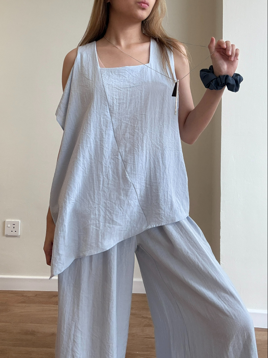 Square Neck Top & Pants Set (PTS103)