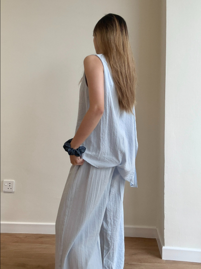 Square Neck Top & Pants Set (PTS103)