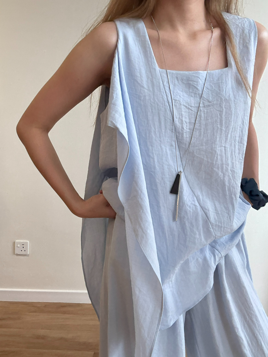 Square Neck Top & Pants Set (PTS103)