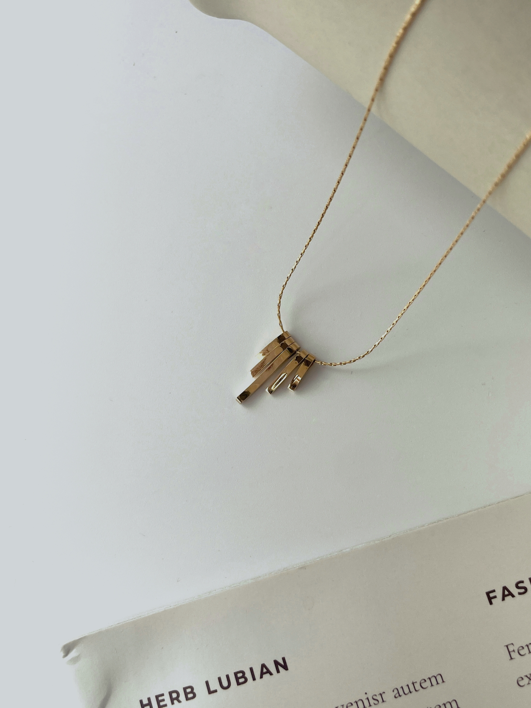 Hae-Jee Metal Rhythm Necklace-The Black Bow-