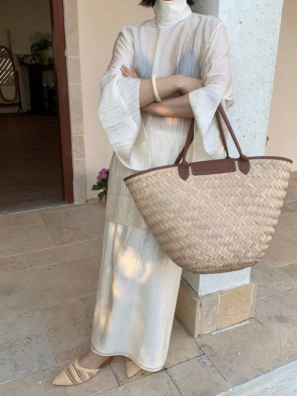 Paityn Soft Acetate Sheer Top & Maxi Skirt Set (Items sold seperately)