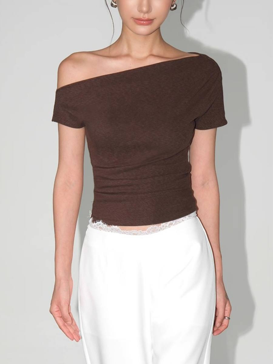 Wynn One Shoulder Knit Top