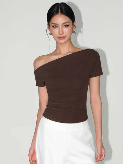 Wynn One Shoulder Knit Top