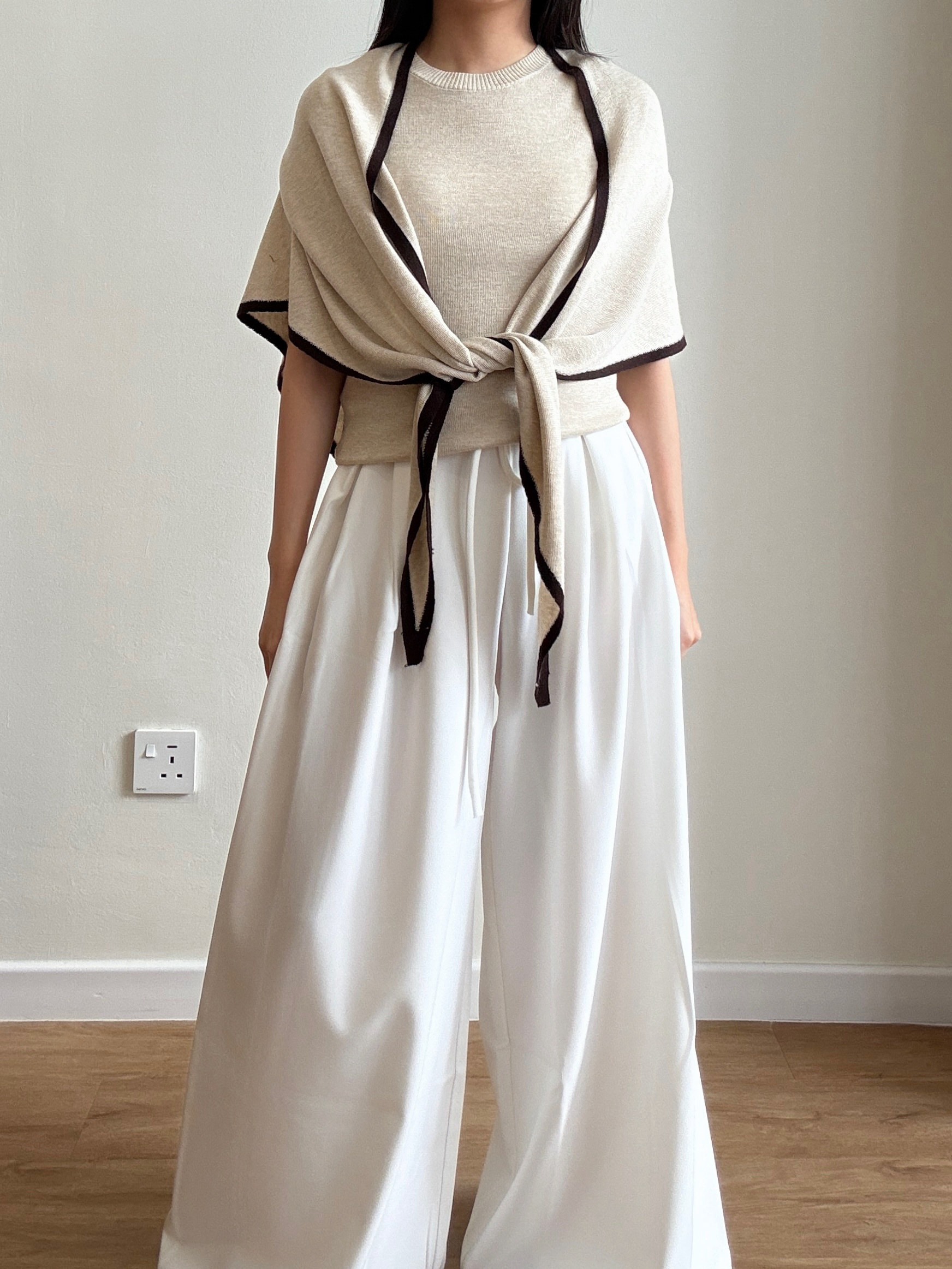 Yonaly Top & Shawl Two Pieces Top