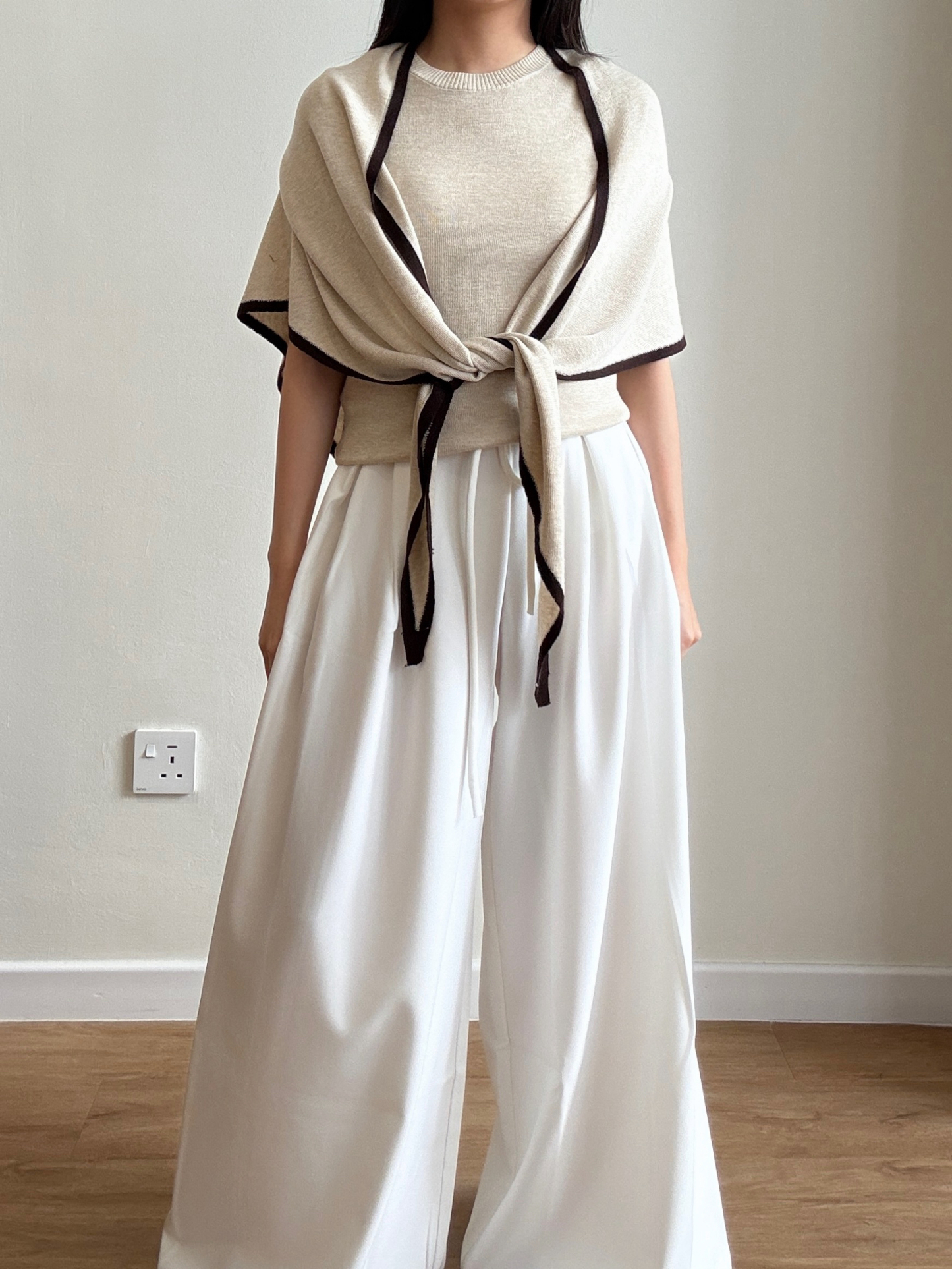 Yonaly Top & Shawl Two Pieces Top