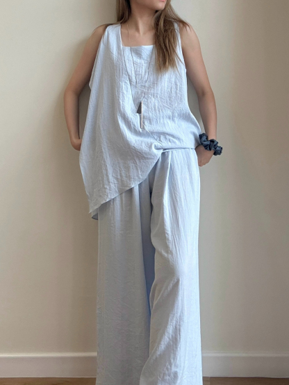 Square Neck Top & Pants Set (PTS103)