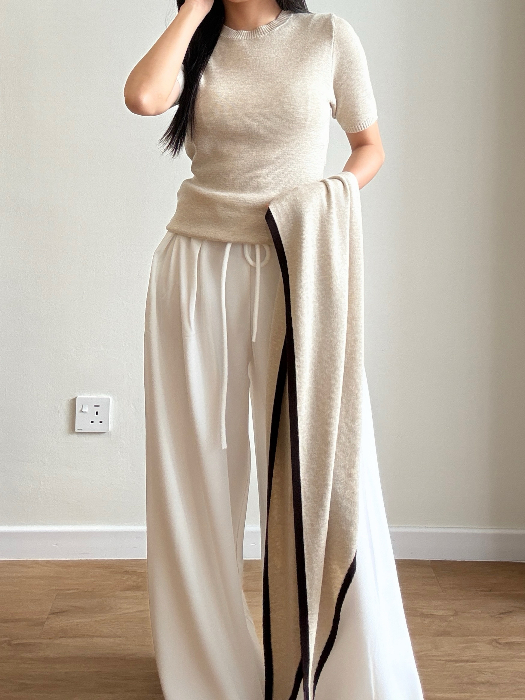 Yonaly Top & Shawl Two Pieces Top