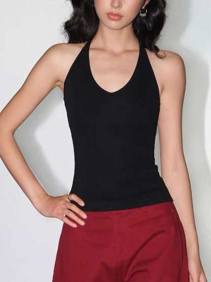 Vaanya T-Back Halter Top