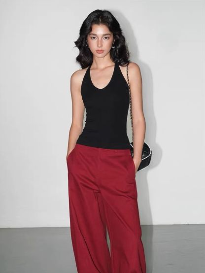 Vaanya T-Back Halter Top