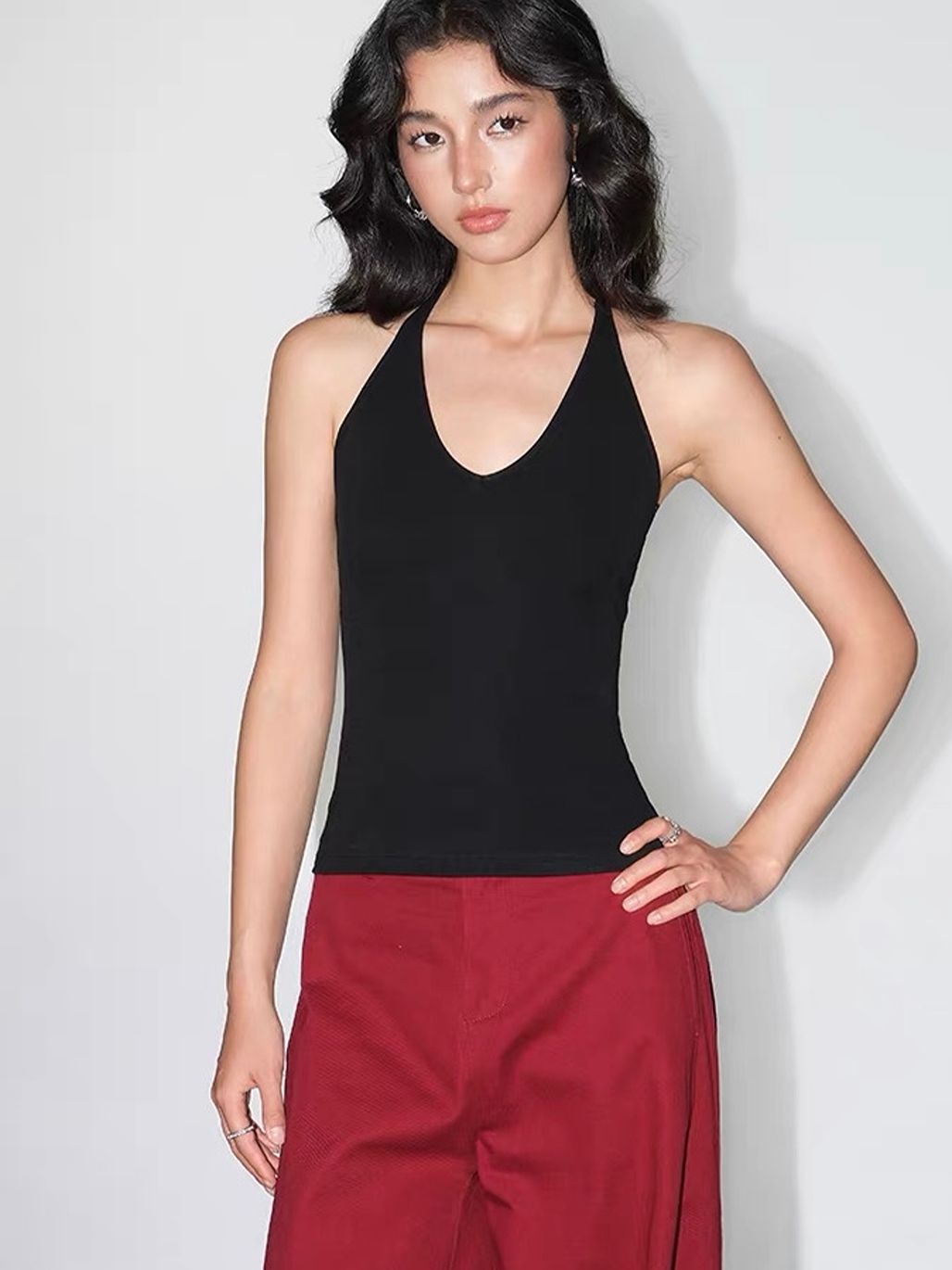 Vaanya T-Back Halter Top