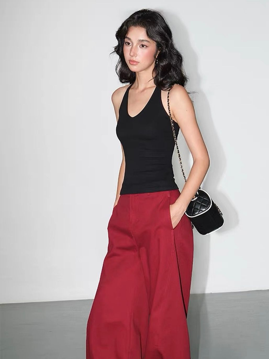 Vaanya T-Back Halter Top