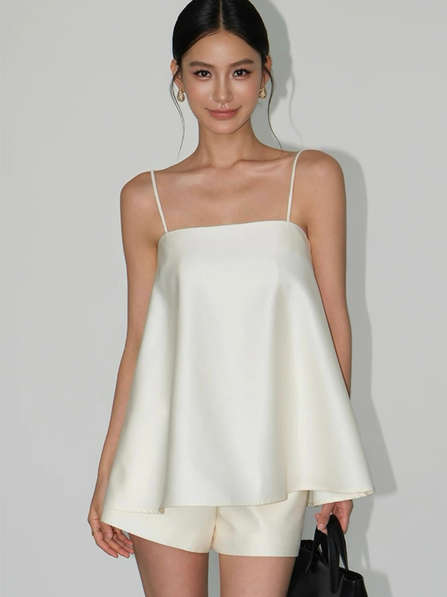 Wilfreda Satin Cami Top & Shorts