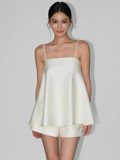 Wilfreda Satin Cami Top & Shorts