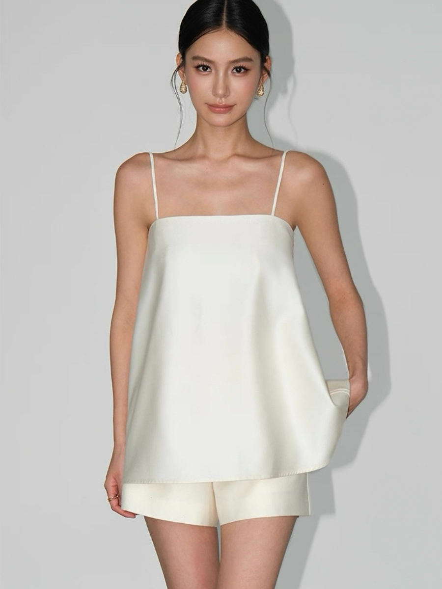 Wilfreda Satin Cami Top & Shorts