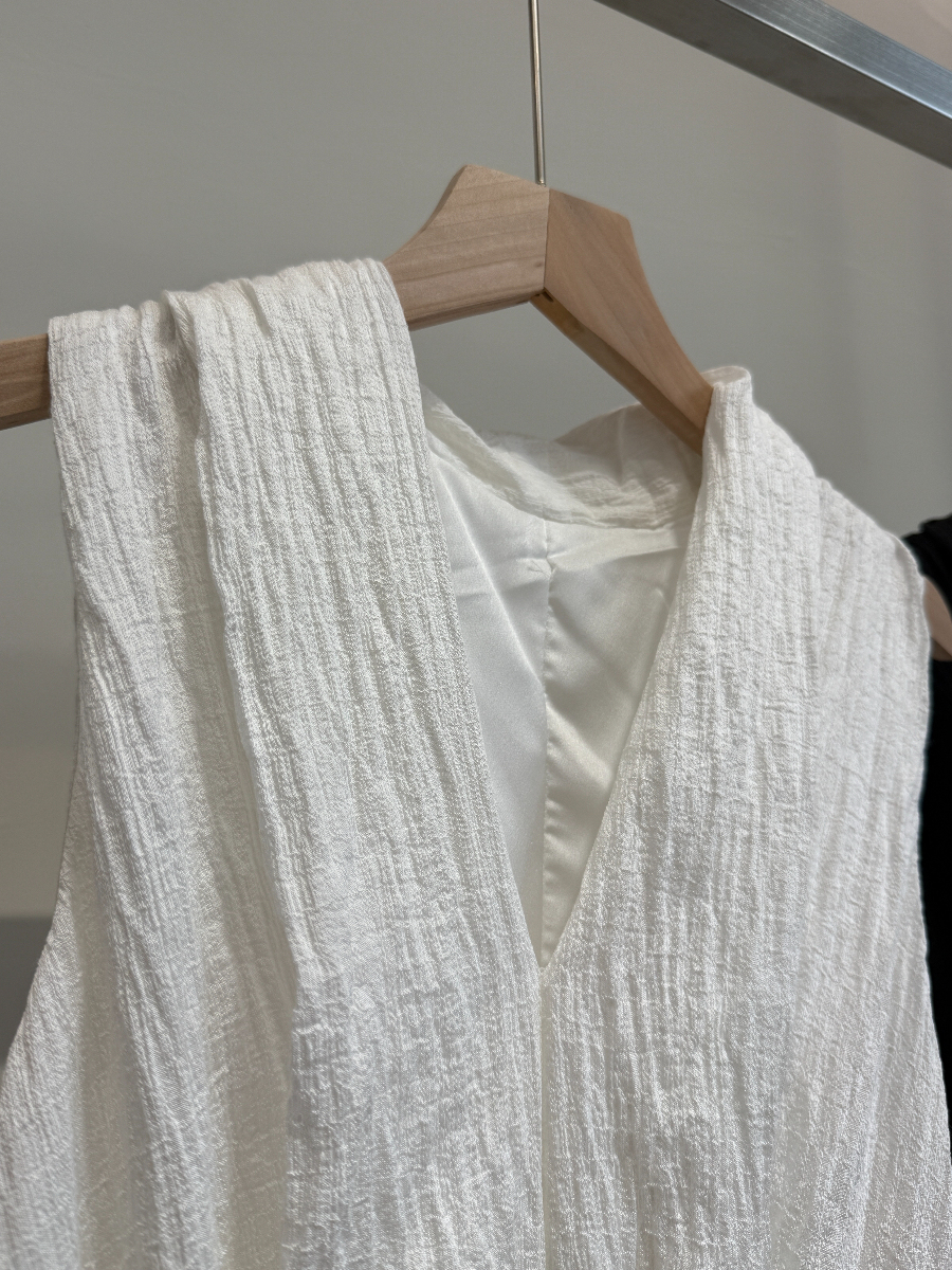 Chealsea V-Neck Graceful Drape Dress (DR101)