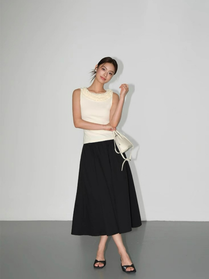 Willabelle Ruffled Petal Collar Knit Top